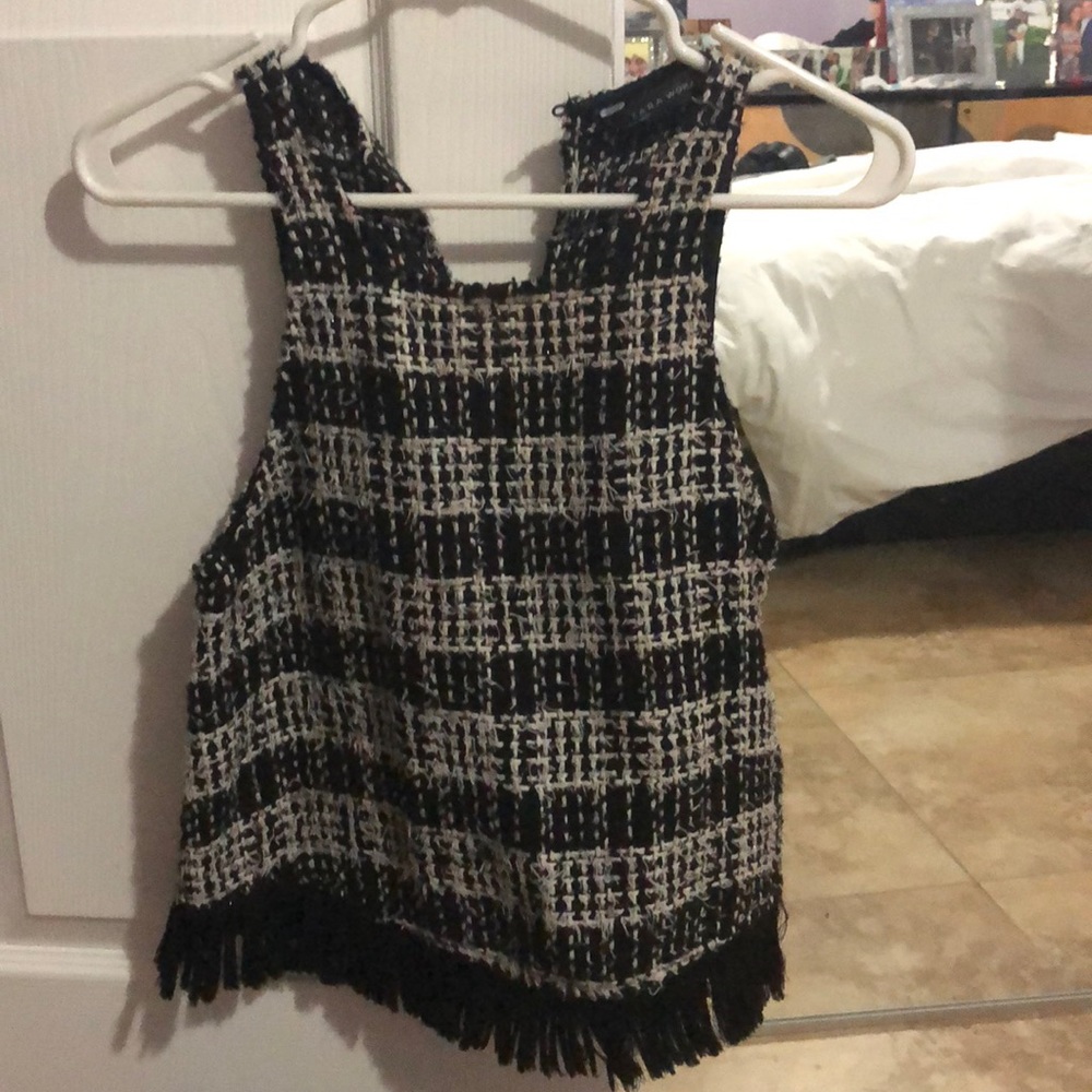Black and white fancy tank